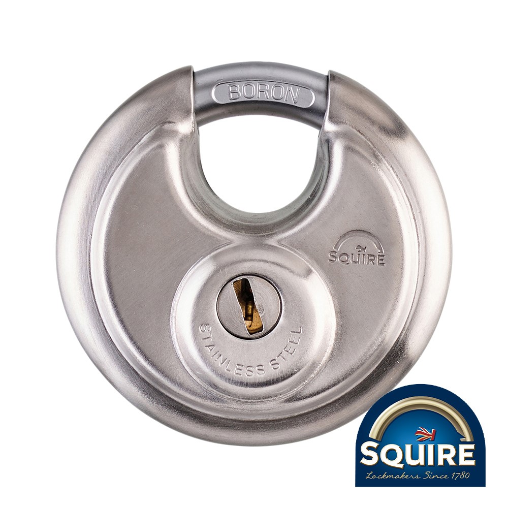 TIMCO Stainless Steel Disc Padlock - Keyed Alike - DCL1KA 70mm