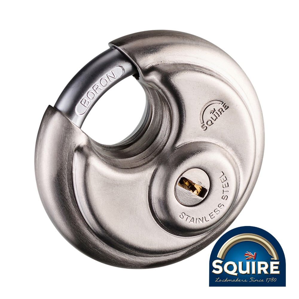 TIMCO Stainless Steel Disc Padlock - Keyed Alike - DCL1KA 70mm