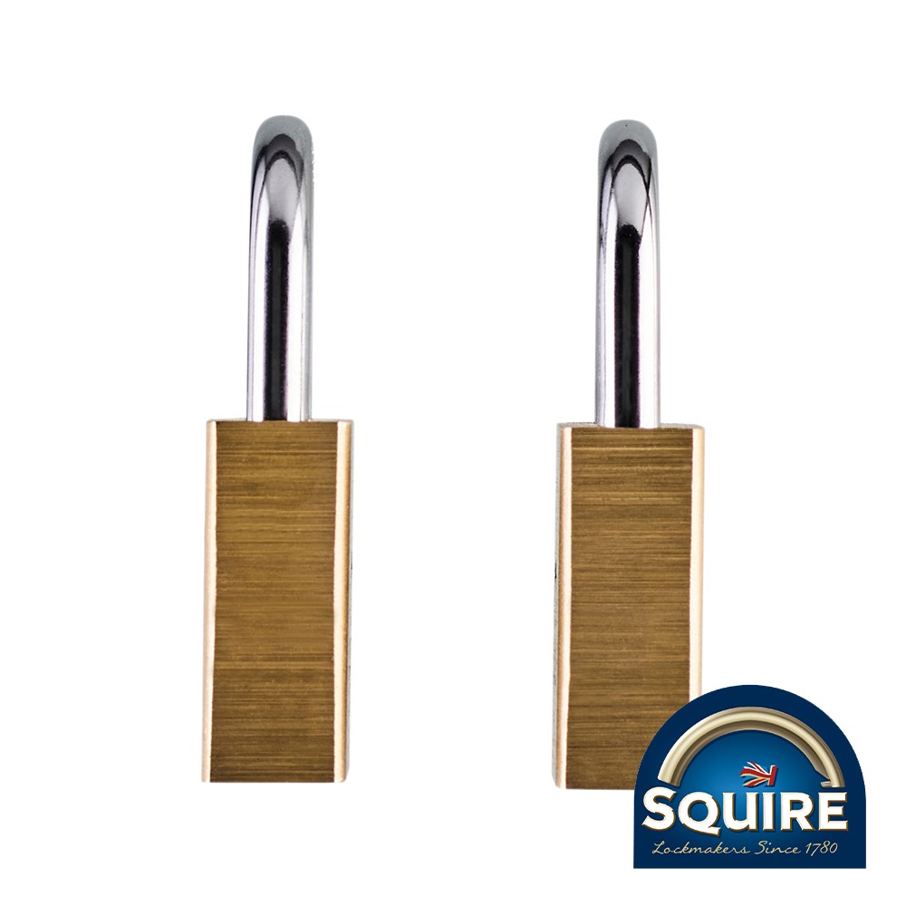 TIMCO Premium Brass Lion Padlock - Keyed Alike - LN4T 40mm (2 Pack)