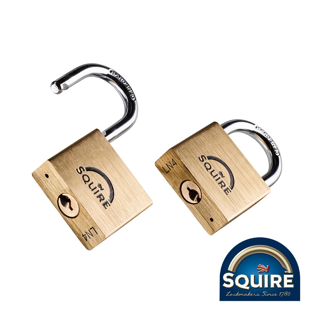 TIMCO Premium Brass Lion Padlock - Keyed Alike - LN4T 40mm (2 Pack)