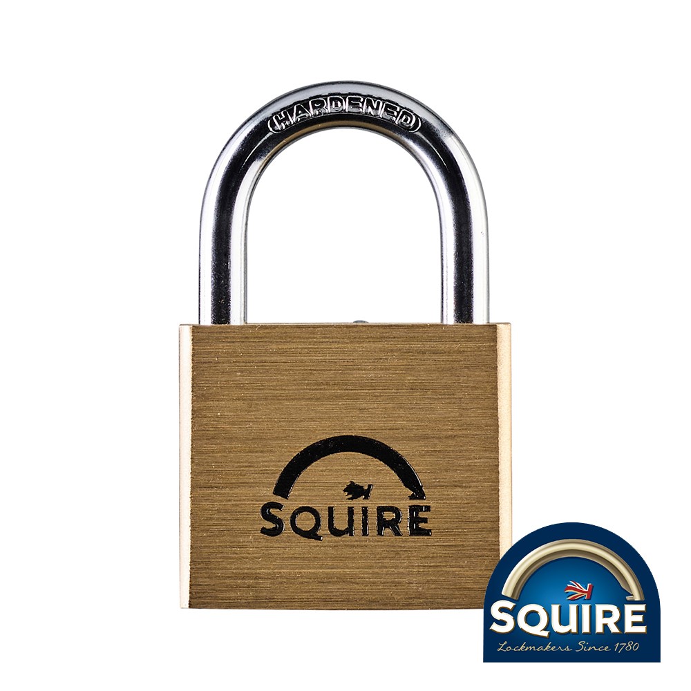 TIMCO Premium Brass Lion Padlock - Stainless Steel Shackle - LN4S 40mm