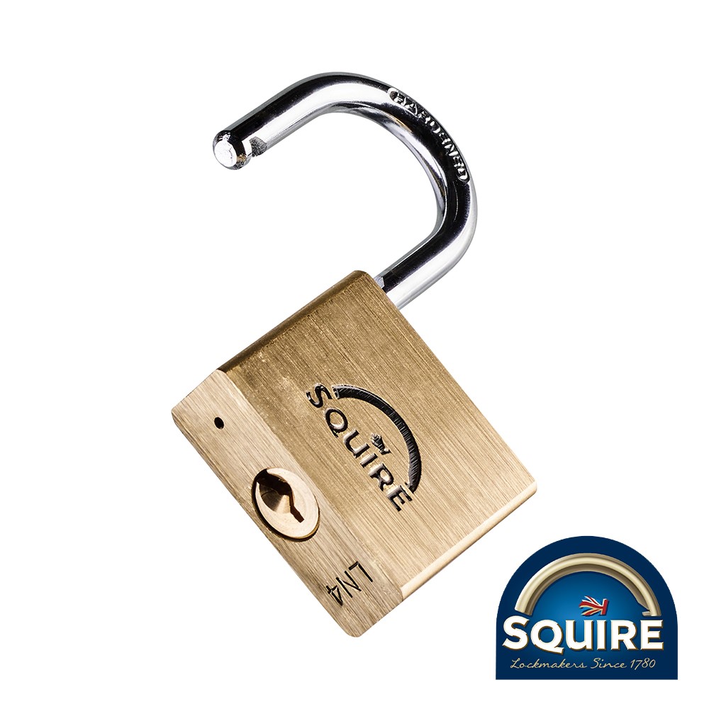 TIMCO Premium Brass Lion Padlock - Stainless Steel Shackle - LN4S 40mm