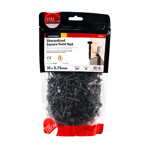 TIMCO Square Twist Nails - Sherardised 30 x 3.75mm (1kg)