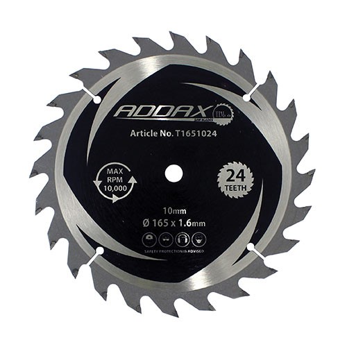 TIMCO Handheld Cordless Circular Saw Blade 165 x 10mm x 24T