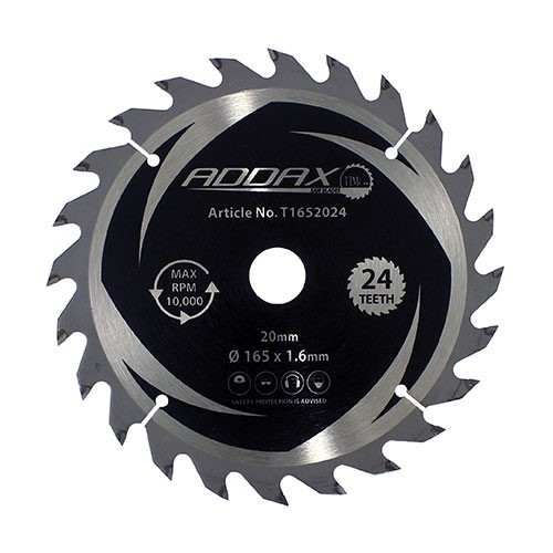 TIMCO Handheld Cordless Circular Saw Blade 165 x 20mm x 24T