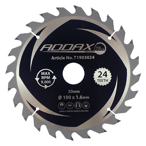 TIMCO Handheld Cordless Circular Saw Blade 190 x 30mm x 24T