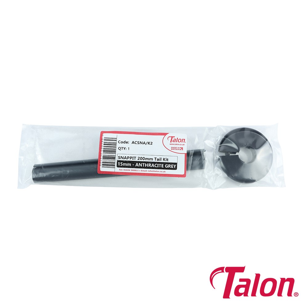 TIMCO Snappit Tail Kit - Anthracite Grey - ACSNA 15 x 200mm (2 Bag)