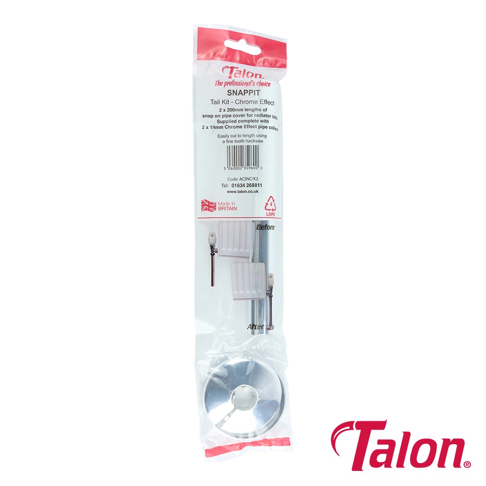 TIMCO Snappit Tail Kit - Chrome - ACSNC 15 x 200mm (2 Bag)