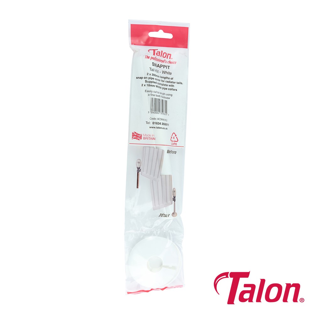 TIMCO Snappit Tail Kit - White - ACSNW 15 x 200mm (2 Bag)
