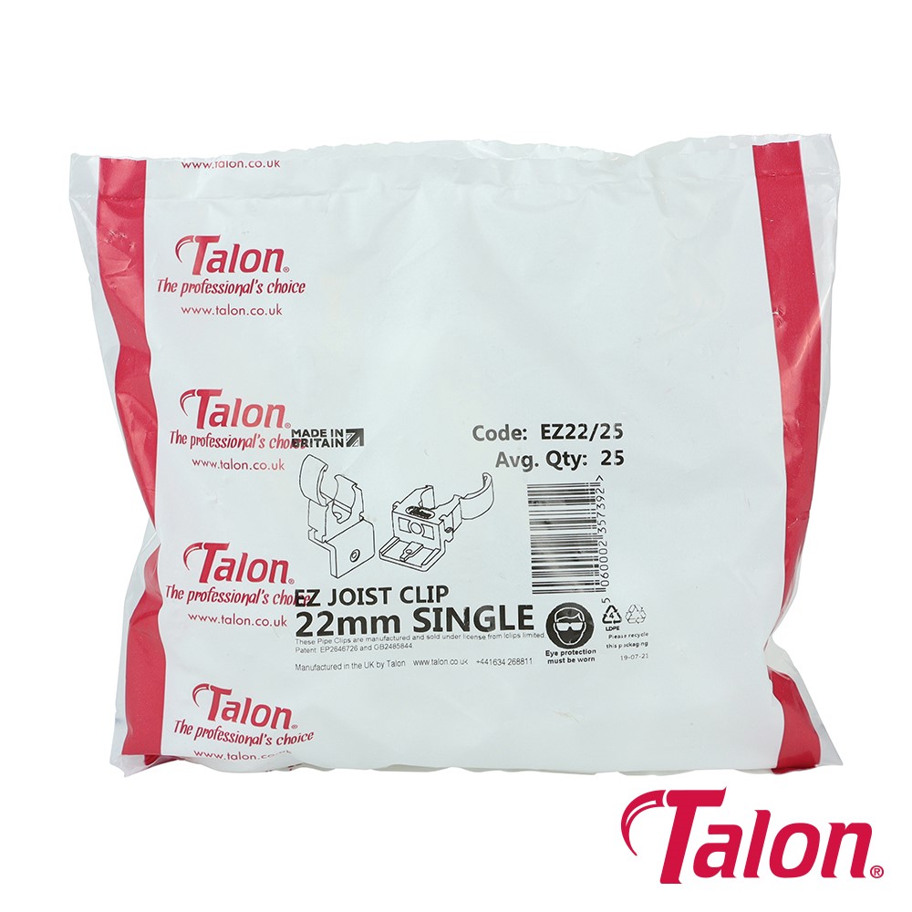 TIMCO EZ Joist Clip - White - EZ22/25 22mm (25 Bag)