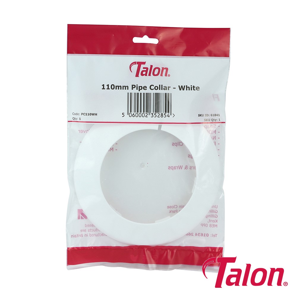 TIMCO Pipe Collar - White - PC110WH 110mm