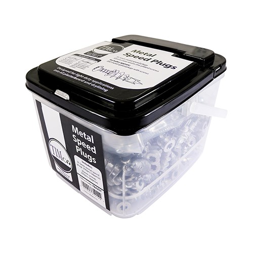 TIMCO Metal Speed Plugs with Screws - Zinc 31.5mm (300 Tub)