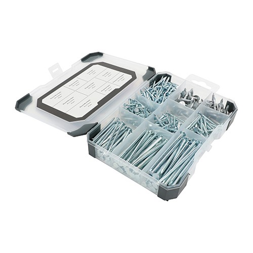 TIMCO Mixed Tray - Nails - Galvanised - Bright 300 Pack