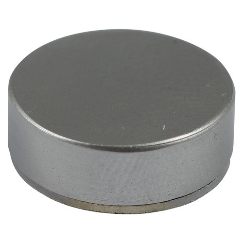 TIMCO Threaded Screw Caps - Solid Brass - Satin Chrome 16mm (40 Pack)