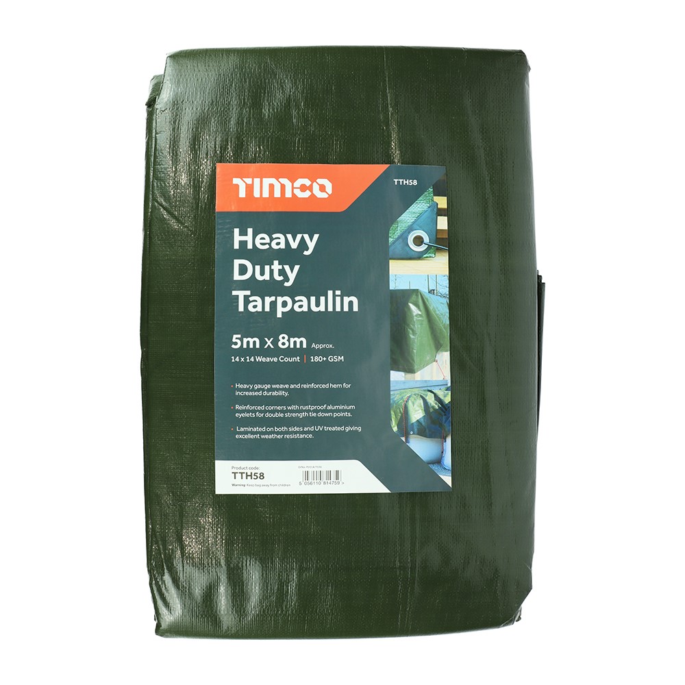 TIMCO Tarpaulin - Heavy Duty 5 x 8m