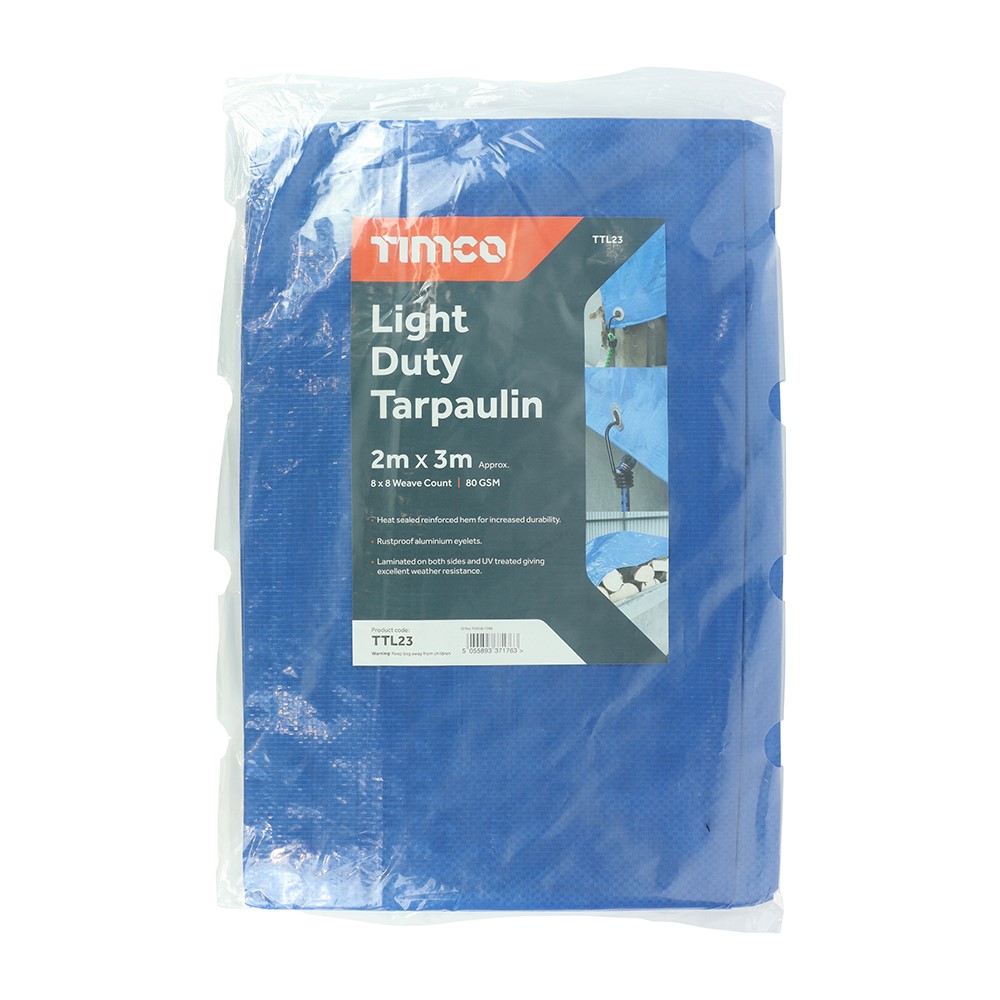 TIMCO Tarpaulin - Light Duty 2 x 3m