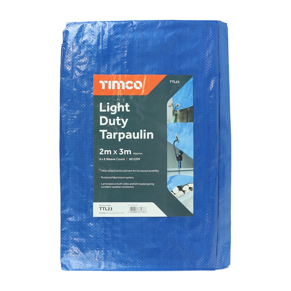 TIMCO Tarpaulin - Light Duty 2 x 3m