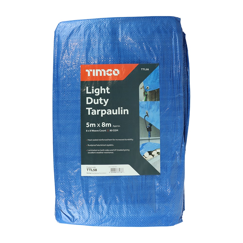 TIMCO Tarpaulin - Light Duty 5 x 8m