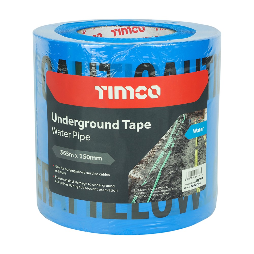 TIMCO Underground Tape - Water Pipe 365m x 150mm