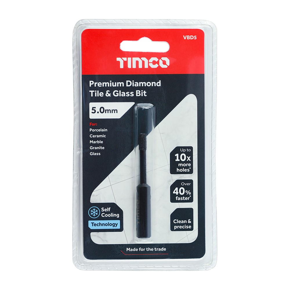 TIMCO Premium Diamond Tile & Glass Bit 5.0mm