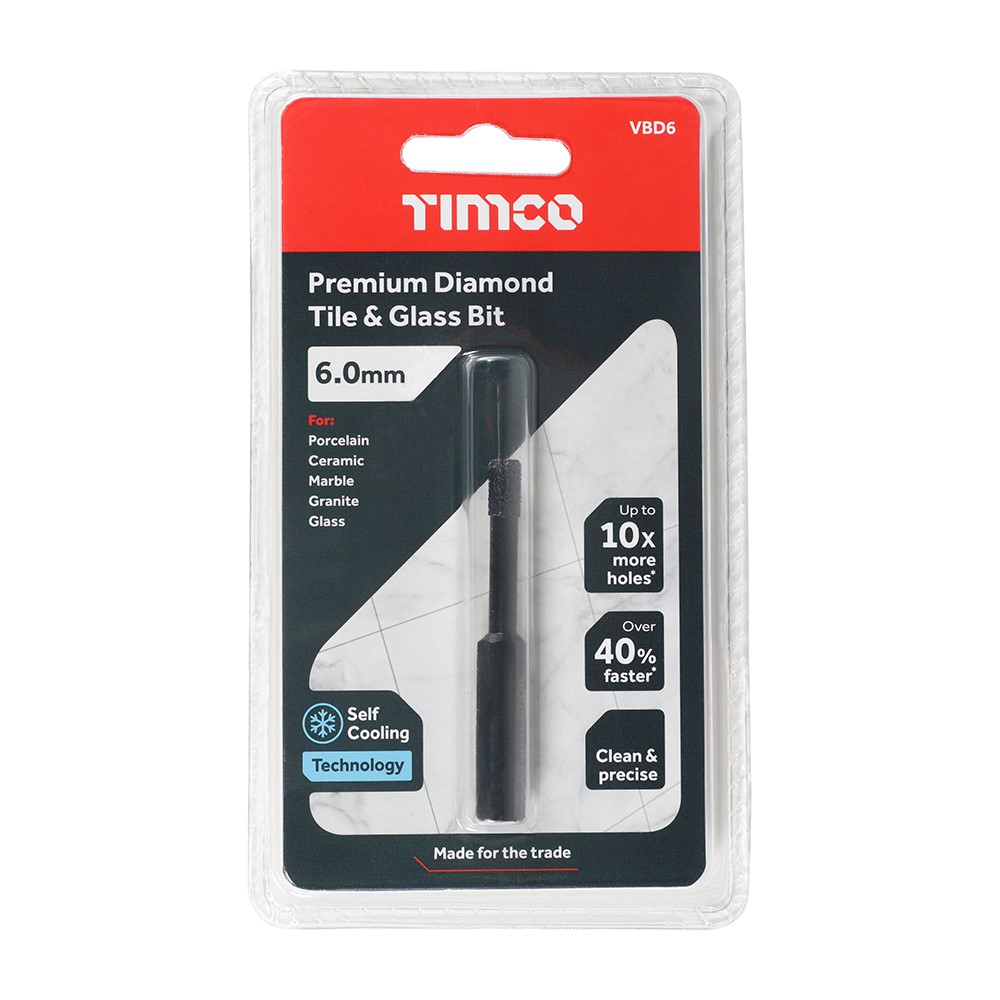 TIMCO Premium Diamond Tile & Glass Bit 6.0mm