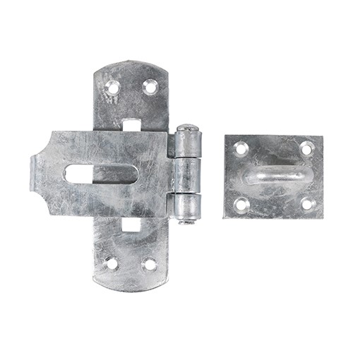 TIMCO Vertical Pattern Bolt On Hasp & Staple - Heavy Duty - Hot Dipped Galvanised 6
