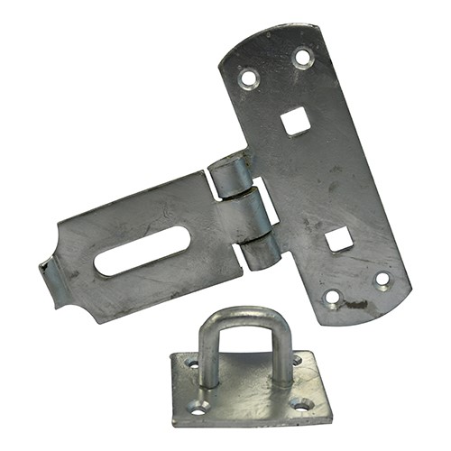 TIMCO Vertical Pattern Bolt On Hasp & Staple - Heavy Duty - Hot Dipped Galvanised 6