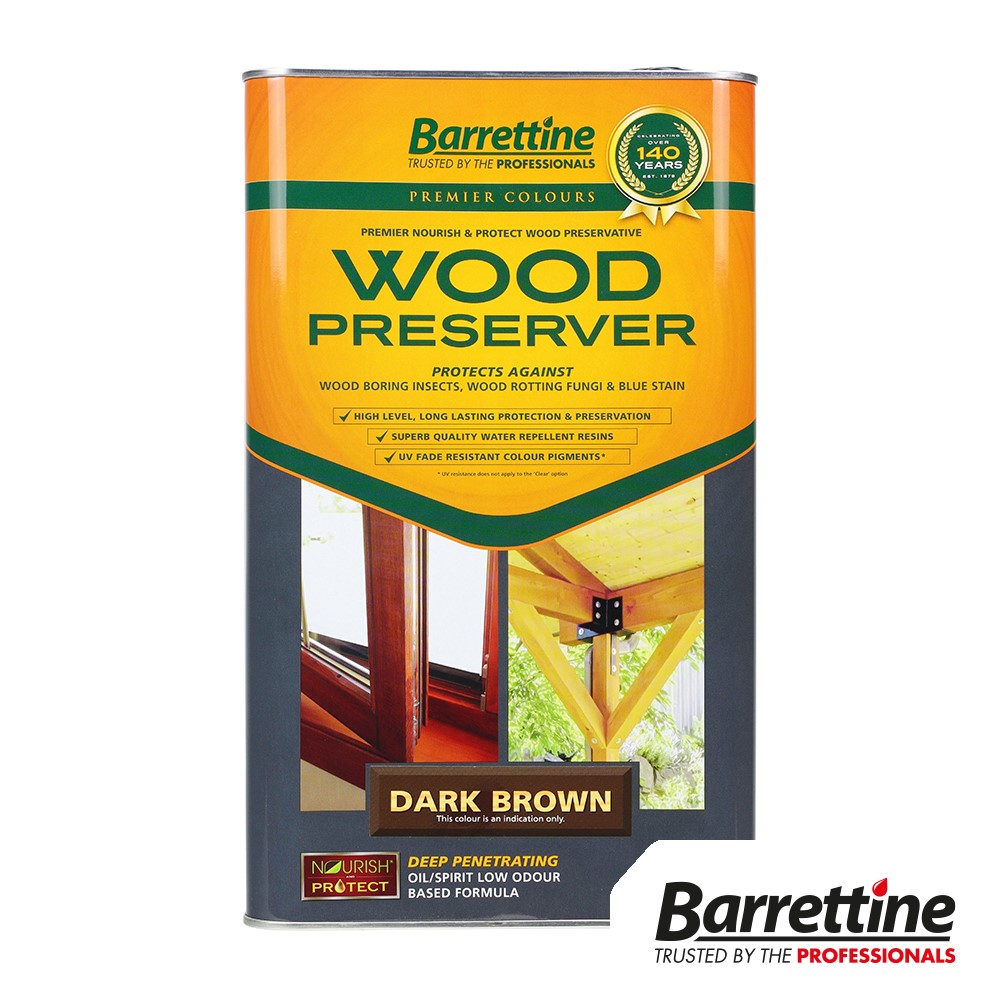 TIMCO Wood Preserver - Dark Brown 5L (Pack of 2)