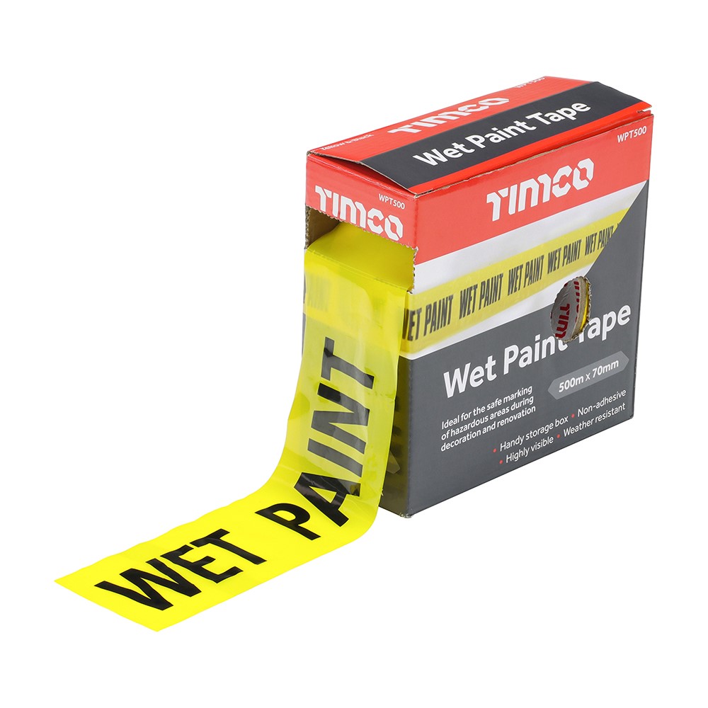 TIMCO Wet Paint Tape 70mm x 500m