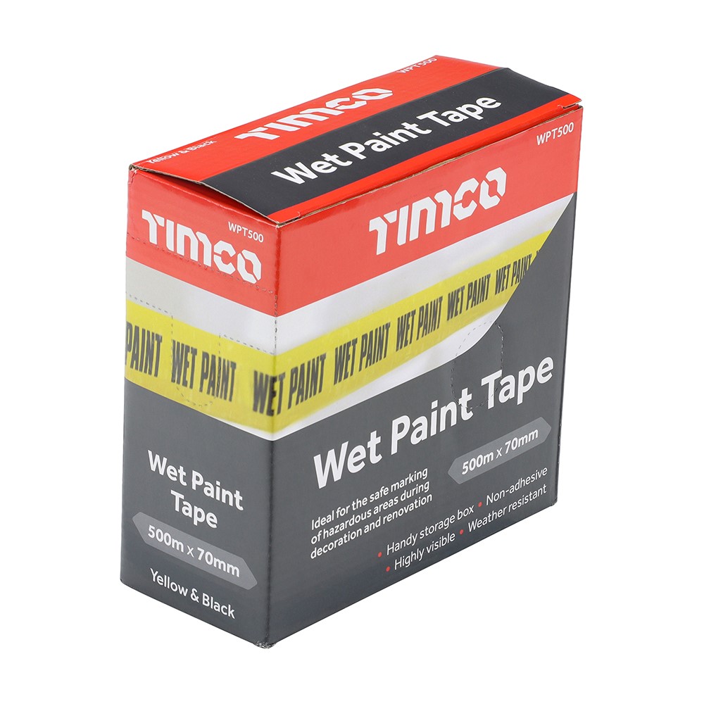 TIMCO Wet Paint Tape 70mm x 500m