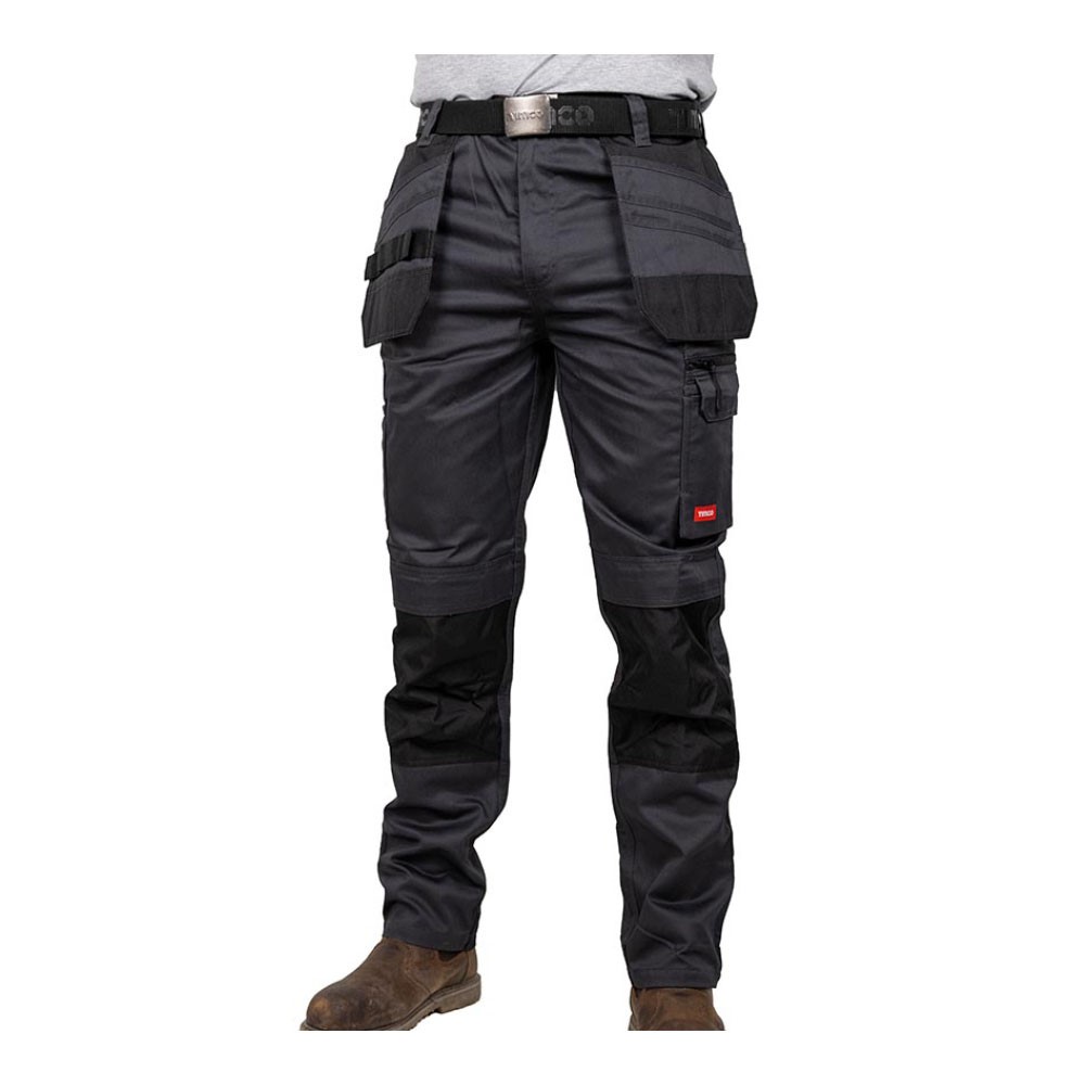 TIMCO Workman Trousers - Grey/Black W30 L30