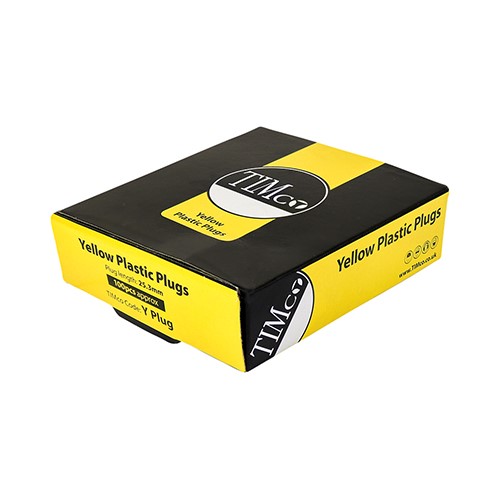 TIMCO Plastic Plugs 25mm (Pack of 1000)