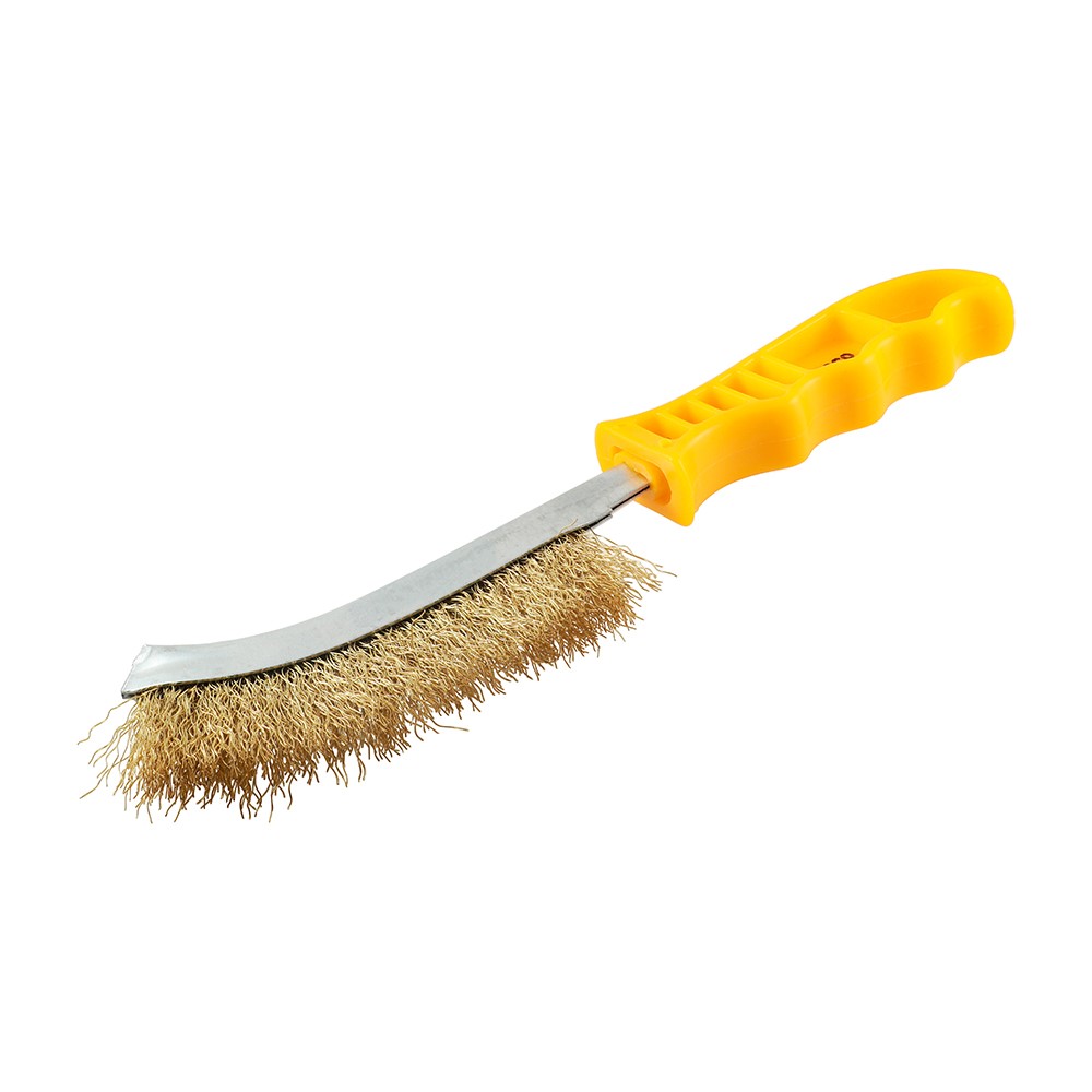 TIMCO Wire Hand Brush - Brass 255mm