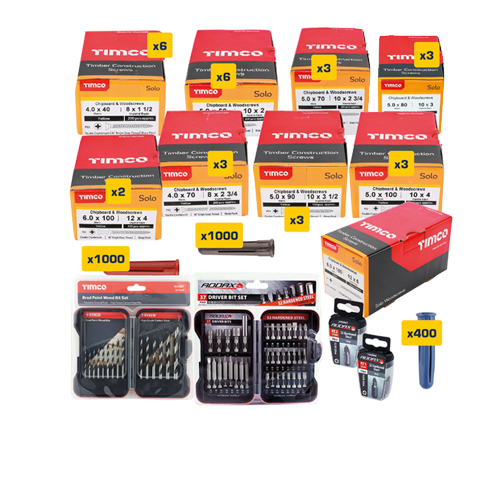 TIMCO Solo Woodscrews Contractors Bundle